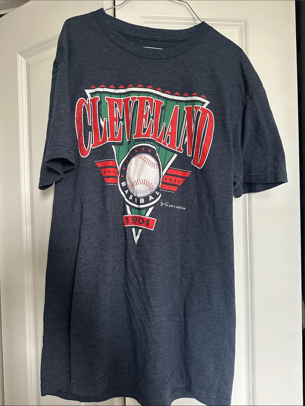 Cleveland Baseball Graphic Tee - Dark Gray